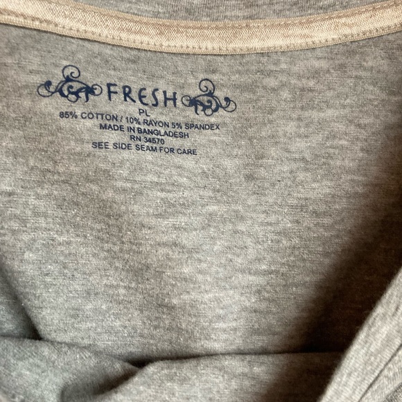 Fresh Petite Ling Sleeve Tee - Picture 2 of 2